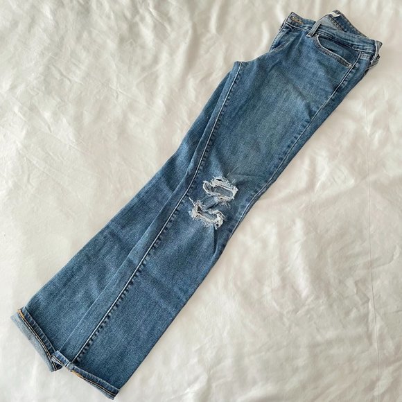 Levi’s | Levi's 711 Skinny Distressed Blue Jeans - Picture 6 of 8
